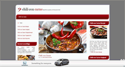 Desktop Screenshot of chili-con-carne.com