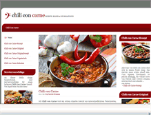 Tablet Screenshot of chili-con-carne.com